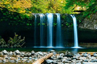 звук водопада