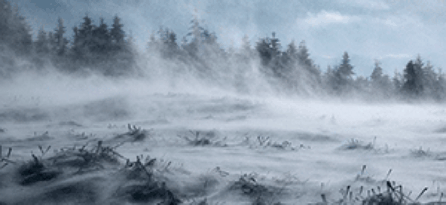 звуки ветра вьюги