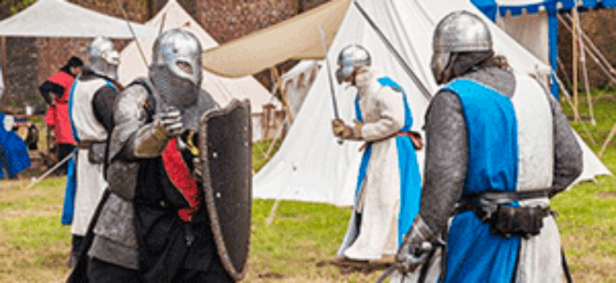 Рыцари сражаются на мечах — иллюстрация к записи «Звук мечей скачать»