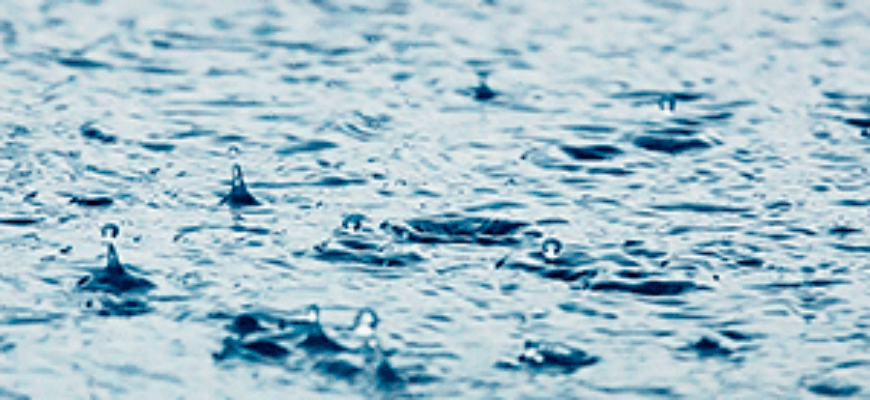 Капли дождя шлепаются в лужу — звук капель дождя