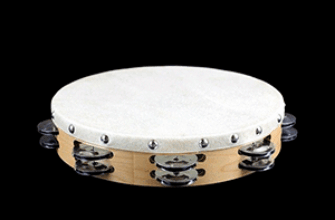 Звук бубна — на картинке изображен бубен (тамбурин)