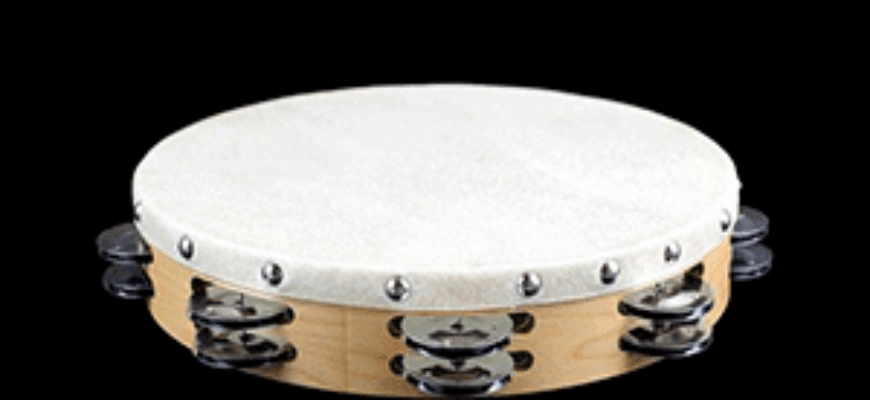 Звук бубна — на картинке изображен бубен (тамбурин)