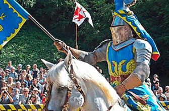 Звук рыцарского турнира на лошадях Рыцарь на коне — иллюстрация к записи «Звук турнира на лошадях»