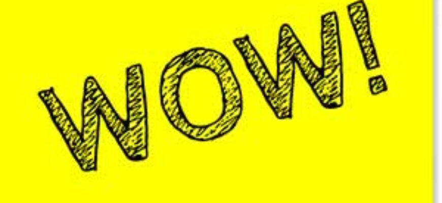 Вау звук скачать — на картинке надпись «wow»